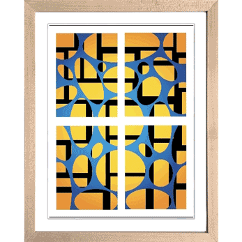 Quadrality – AR Art Print on Paper – Metagraph Series by Colin Goldberg