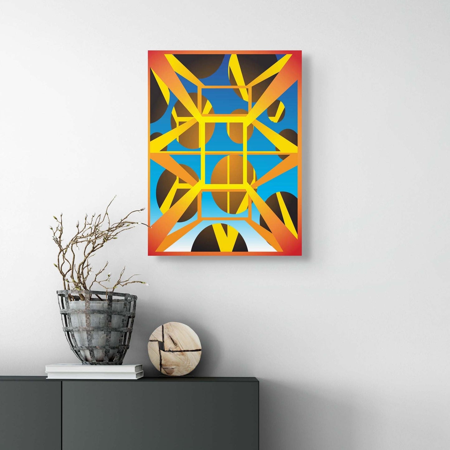 Interpolation Aluminum AR Art Print - Metagraphs - Augmented Reality Art Prints