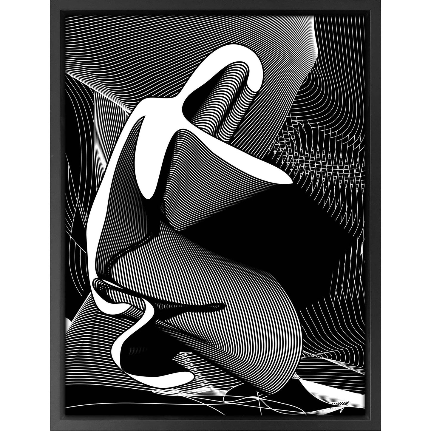 Kneeling Icon – AR Art Print on Canvas