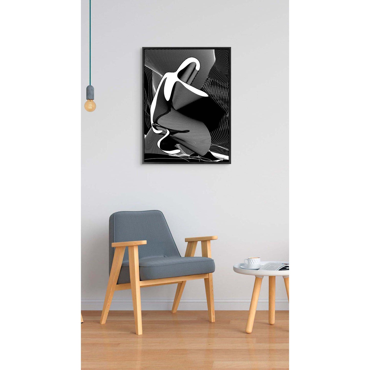 Kneeling Icon – AR Art Print on Canvas