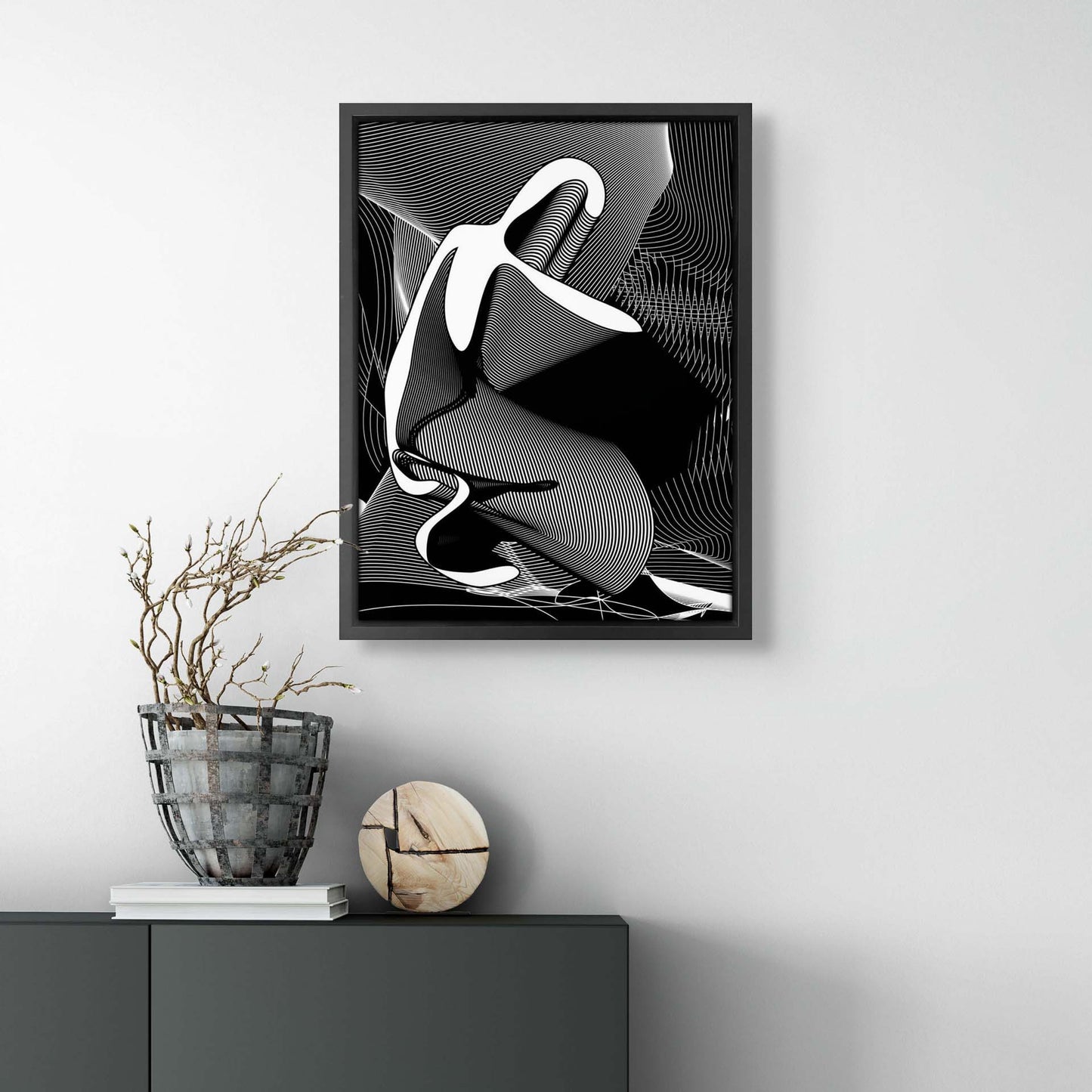 Kneeling Icon – AR Art Print on Canvas