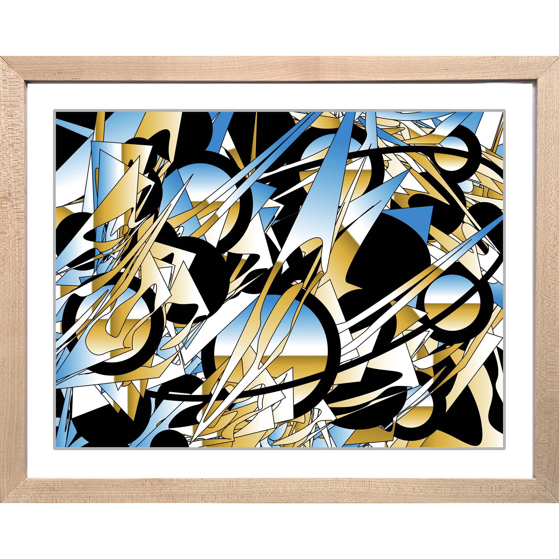 Circuit Framed Augmented Reality Art Print - Metagraphs - Augmented Reality Art Prints