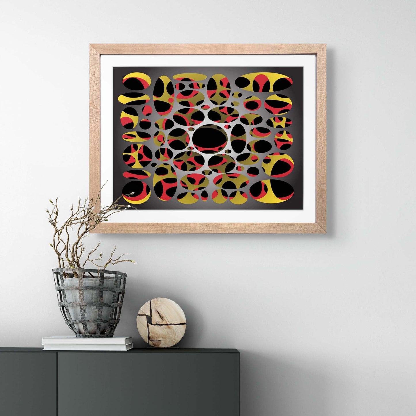 Holism Framed AR Art Print - Metagraphs - Augmented Reality Art Prints