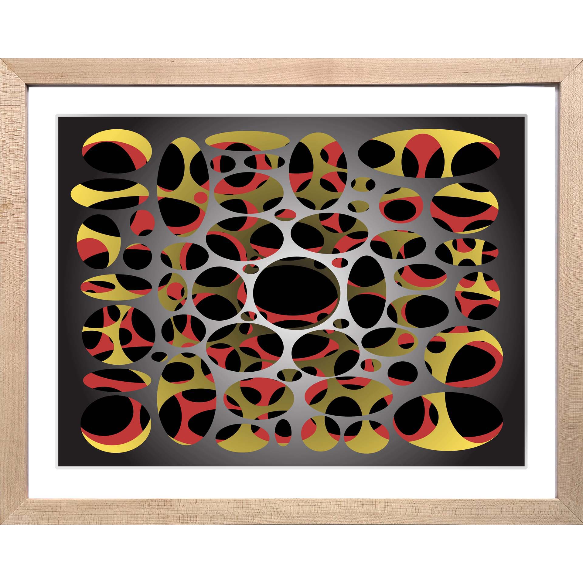 Holism Framed AR Art Print - Metagraphs - Augmented Reality Art Prints