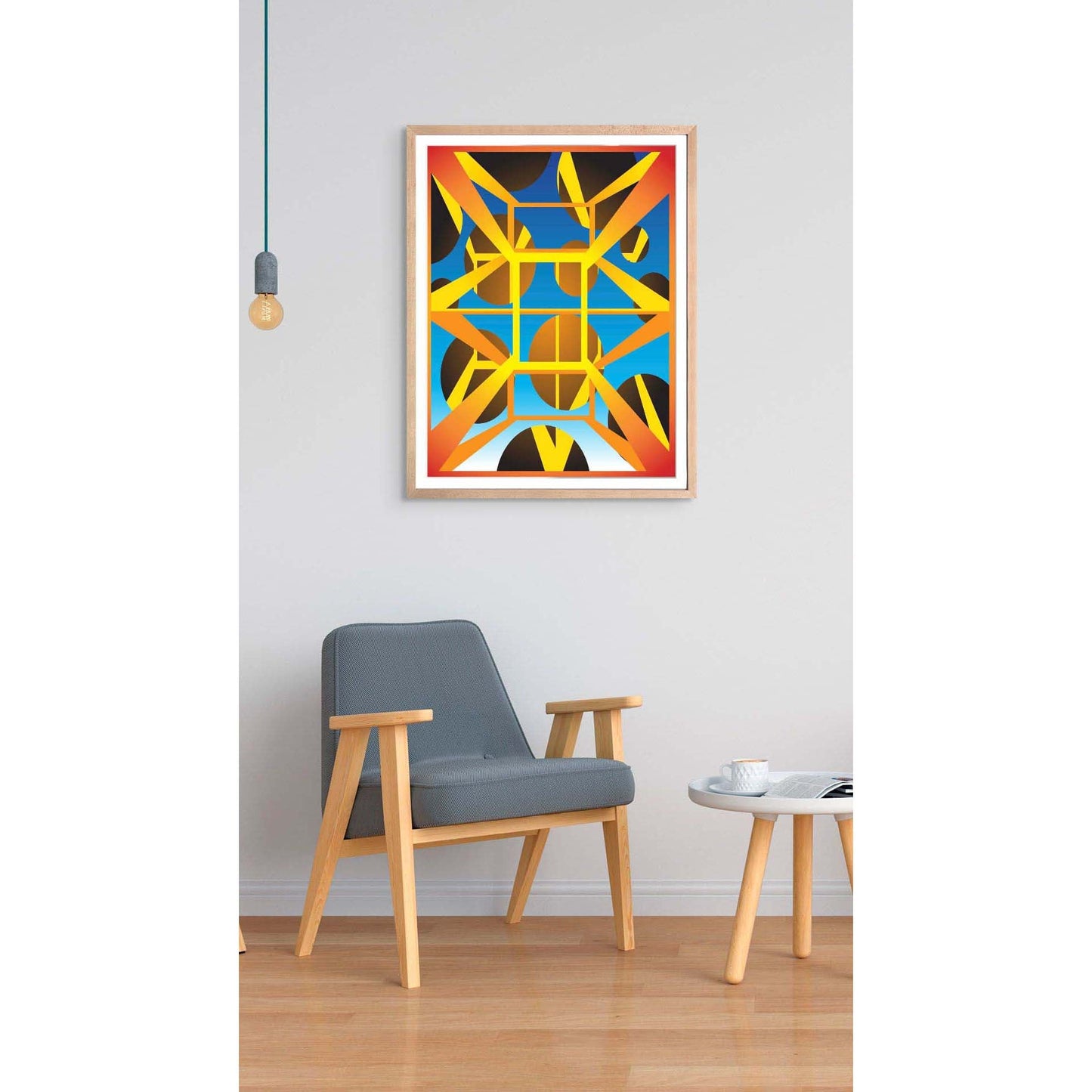 Interpolation Framed AR Art Print - Metagraphs - Augmented Reality Art Prints