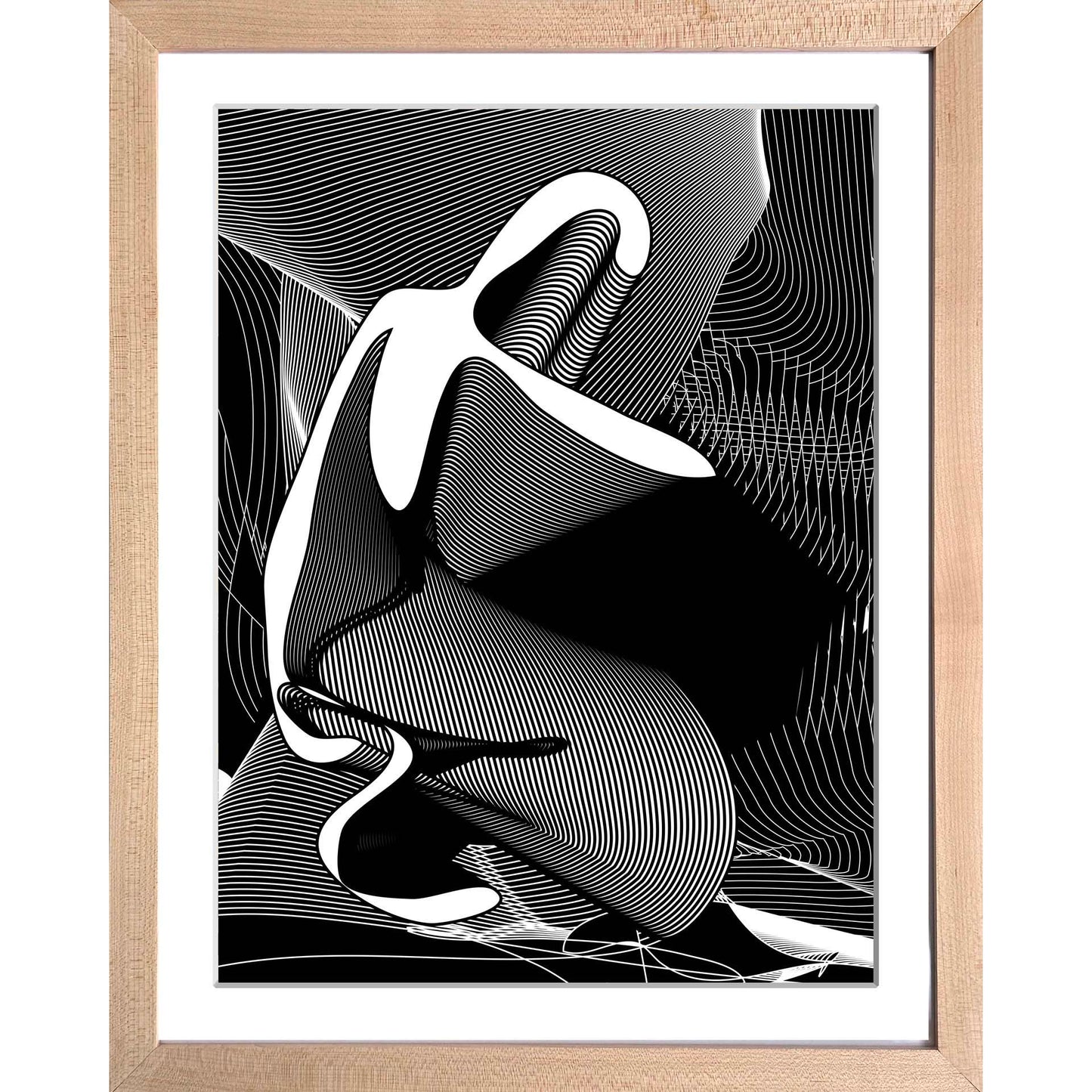 Kneeling Icon Framed AR Art Print