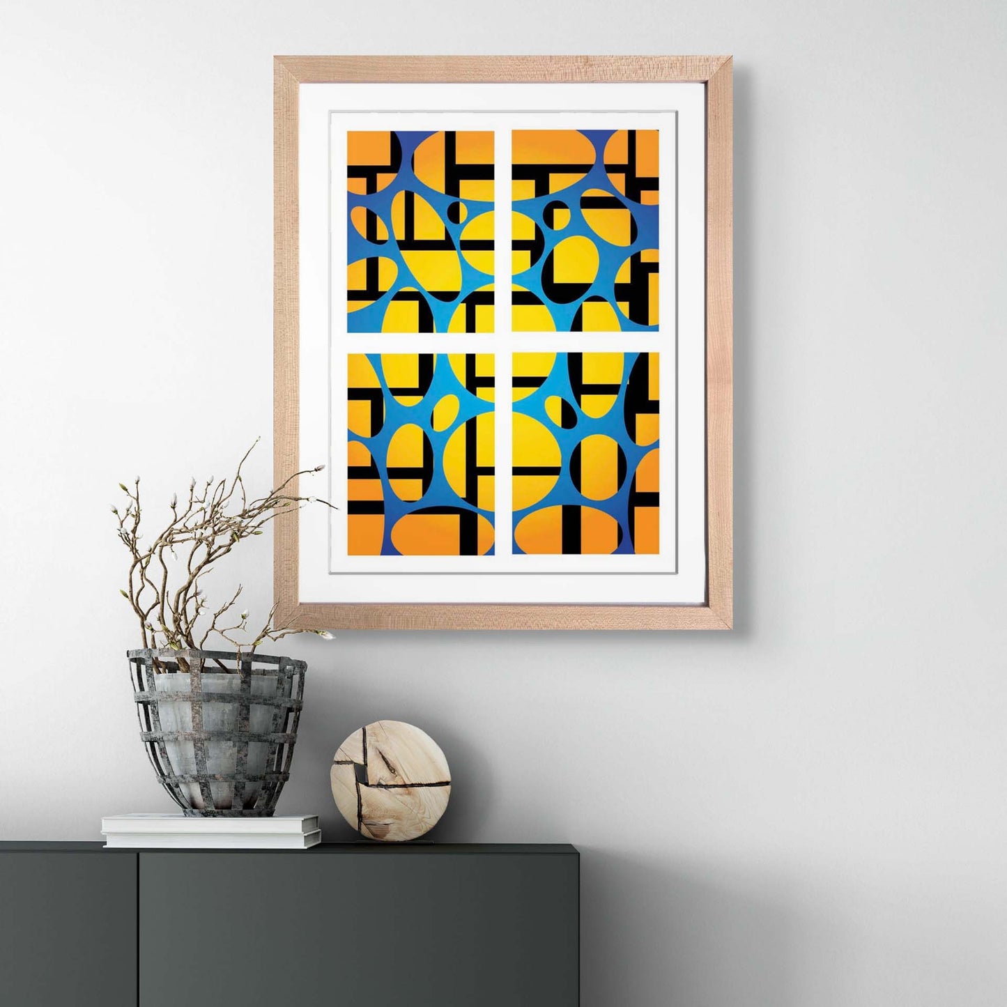 Quadrality Framed AR Art Print