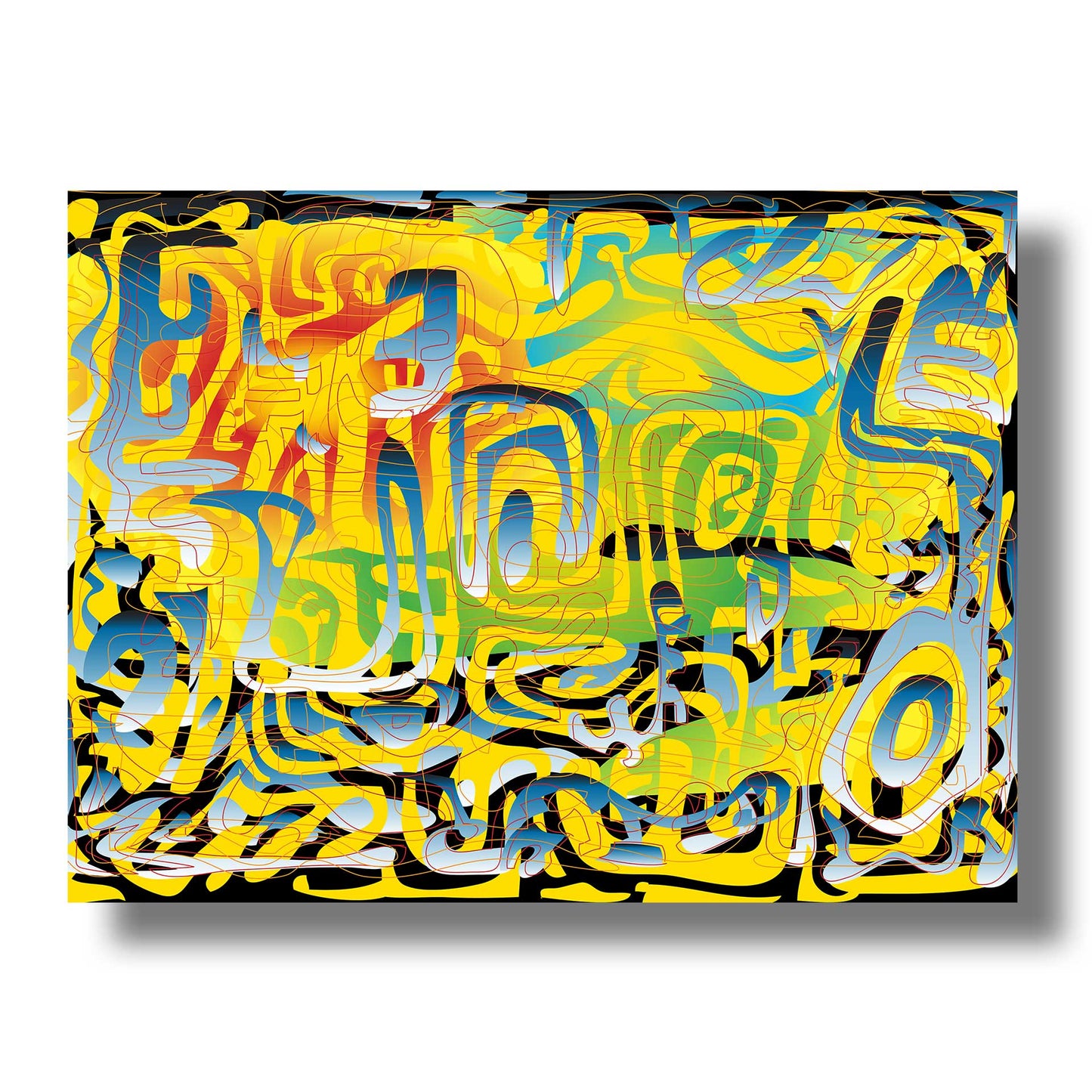 Urbanite Augmented Reality Aluminum Print - Metagraphs - Augmented Reality Art Prints