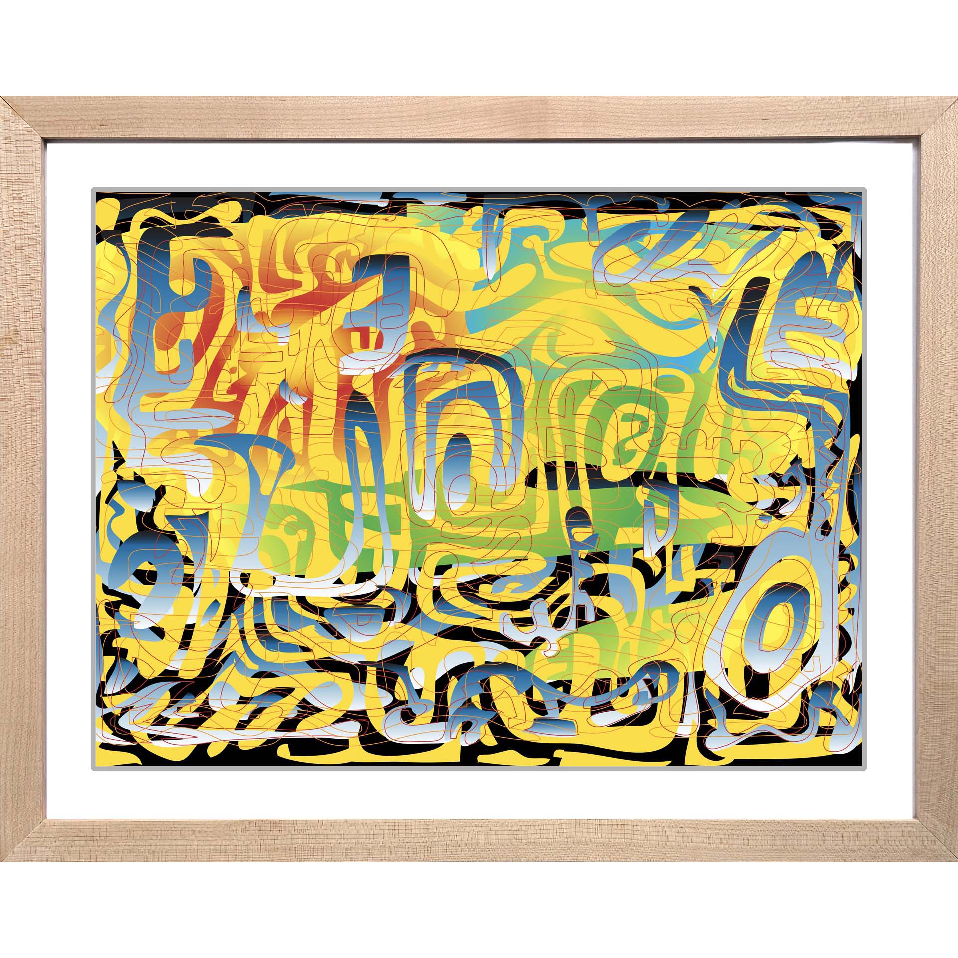 Urbanite Framed Augmented Reality Art Print - Metagraphs - Augmented Reality Art Prints