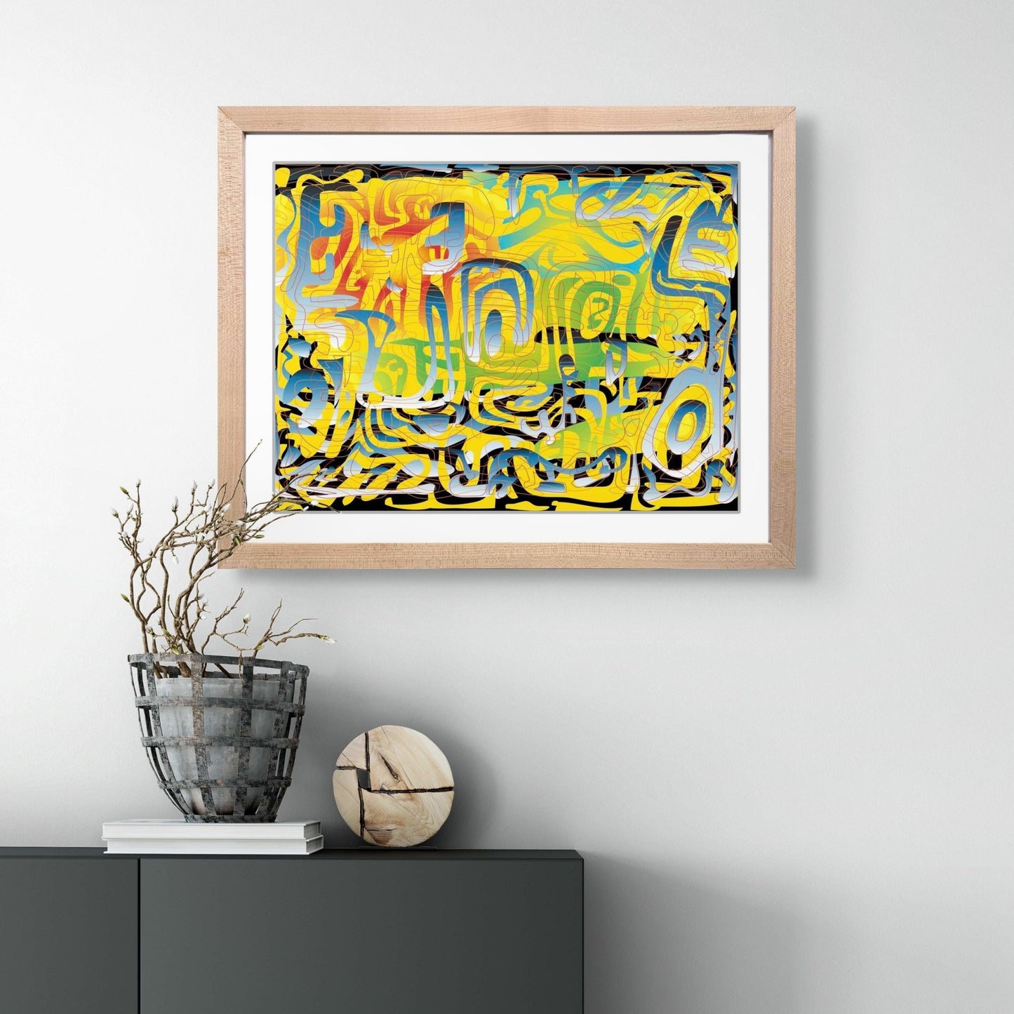 Urbanite Framed Augmented Reality Art Print - Metagraphs - Augmented Reality Art Prints